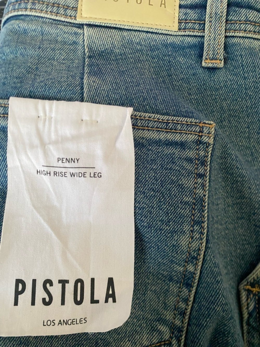 Pistola Penny Utility High Rise Wide Leg in Canal - Picture 5 of 5